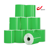 123inkt huismerk Bpost verzendlabels groen 102 x 152 mm (10 stuks) 653330