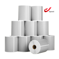 123inkt huismerk Bpost verzendlabels zilver 102 x 152 mm (10 stuks) 653334