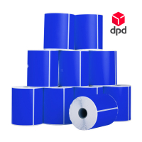 123inkt huismerk DPD verzendlabels blauw 102 x 152 mm (10 stuks) 653391