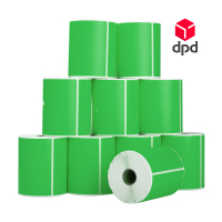 123inkt huismerk DPD verzendlabels groen 102 x 152 mm (10 stuks) 653390