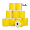 123inkt huismerk FedEx verzendlabels geel 102 x 152 mm (10 stuks) 653269 - 1