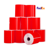 123inkt huismerk FedEx verzendlabels rood 102 x 152 mm (10 stuks) 653267 - 1