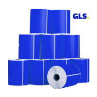 123inkt huismerk GLS verzendlabels blauw 102 x 152 mm (10 stuks) 653211