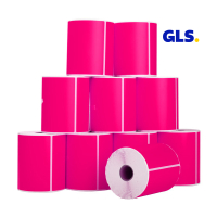 123inkt huismerk GLS verzendlabels roze 102 x 152 mm (10 stuks) 653213