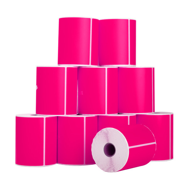 123inkt huismerk PostNL verzendetiketten roze 102 x 152 mm (10 stuks) 089394 - 3