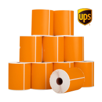 123inkt huismerk UPS verzendlabels oranje 102 x 152 mm (10 stuks) 653148