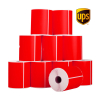123inkt huismerk UPS verzendlabels rood 102 x 152 mm (10 stuks) 653147 - 1