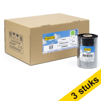 123inkt huismerk vervangt Aanbieding: 3x Zebra 2300 wax ribbon (02300BK11045) 110 mm x 450 m (12 ribbons)