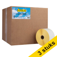 123inkt huismerk vervangt Aanbieding: 3x Zebra Z-Select 2000D label (3007209-T) 57 x 76 mm (12 rollen) 650743
