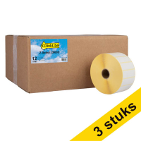 123inkt huismerk vervangt Aanbieding: 3x Zebra Z-Select 2000D label (800262-075) 57 x 19 mm (12 rollen) 650738