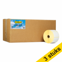 123inkt huismerk vervangt Aanbieding: 3x Zebra Z-Select 2000D label (800263-205) 76 x 51 mm (12 rollen) 650718