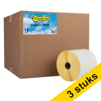 123inkt huismerk vervangt Aanbieding: 3x Zebra Z-Select 2000D label (800264-505) 102 x 127 mm (12 rollen) 650737