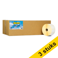 123inkt huismerk vervangt Aanbieding: 3x Zebra Z-Select 2000T label (3006318) 57 x 32 mm (12 rollen) 650728