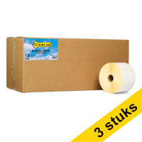 123inkt huismerk vervangt Aanbieding: 3x Zebra Z-Select 2000T label (800273-205) 76 x 51 mm (12 rollen) 650736