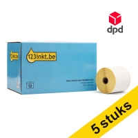 123inkt huismerk vervangt Aanbieding: 5x Zebra Z-Perform 1000D DPD label (800284-605) 102 x 152 mm (12 rollen) 653426