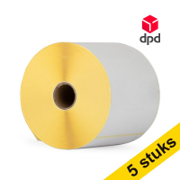 123inkt huismerk vervangt Aanbieding: 5x Zebra Z-Perform 1000D DPD label (800284-605) 102 x 152 mm (1 rol) 653427