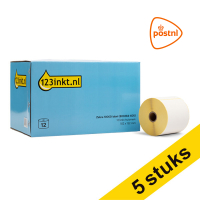 123inkt huismerk vervangt Aanbieding: 5x Zebra Z-Perform 1000D PostNL label (800284-605) 102 x 152 mm (12 rollen) 653126