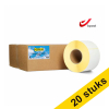 123inkt huismerk vervangt Aanbieding: 5x Zebra Z-Perform 1000T Bpost label (87985) 102 x 152 mm (4 rollen) 653370 - 1