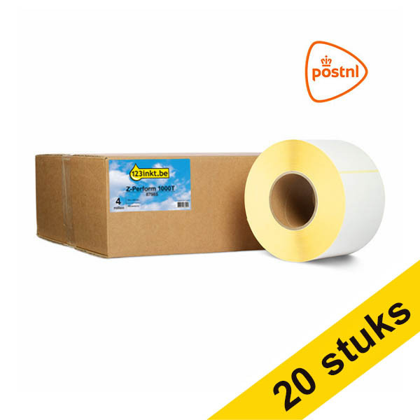 123inkt huismerk vervangt Aanbieding: 5x Zebra Z-Perform 1000T PostNL label (87985) 102 x 152 mm (4 rollen) 653130 - 1