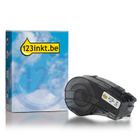 123inkt huismerk vervangt Brady M21-1000-427 tape gelamineerde vinyl zwart op wit 25,4 mm x 4,30 m (nieuwe versie) 147729