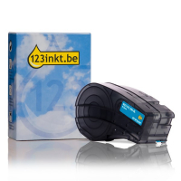 123inkt huismerk vervangt Brady M21-375-595-BL tape vinyl wit op blauw 9,53 mm x 6,40 m