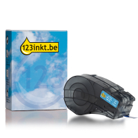 123inkt huismerk vervangt Brady M21-375-595-BL tape vinyl wit op blauw 9,53 mm x 6,40 m (nieuwe versie) 147746