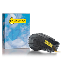 123inkt huismerk vervangt Brady M21-500-595-YL tape vinyl zwart op geel 12,7 mm x 6,40 m (nieuwe versie) 147762