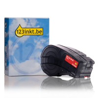 123inkt huismerk vervangt Brady M21-750-595-RD tape vinyl wit op rood 19,1 mm x 6,40 m
