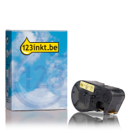 123inkt huismerk vervangt Brady MC-750-595-YL-BK tape vinyl zwart op geel 19,05 mm x 7,62 m