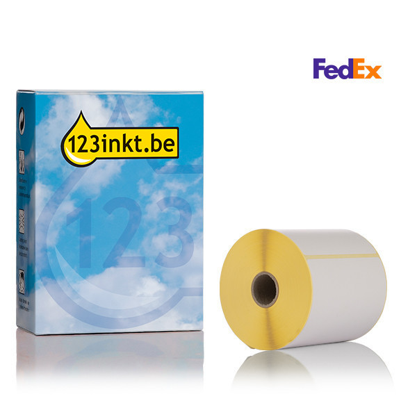 123inkt huismerk vervangt Brother BDE-1J152102-102 voorgestanste FedEx labels 102 mm x 152 mm 653291 - 1