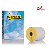 123inkt huismerk vervangt Brother BDE-1J152102-102 voorgestanste bpost labels 102 mm x 152 mm 653351