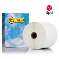 123inkt huismerk vervangt Brother BUS-1J150102-121 voorgestanste DPD labels 102 mm x 150 mm 653412