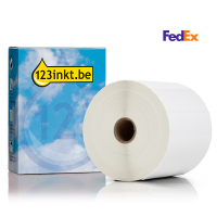 123inkt huismerk vervangt Brother BUS-1J150102-121 voorgestanste FedEx labels 102 mm x 150 mm 653292