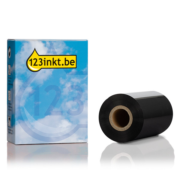123inkt huismerk vervangt Brother BWP-1D300-110 thermo-transferrol zwart BWP-1D300-110C 080937 - 1