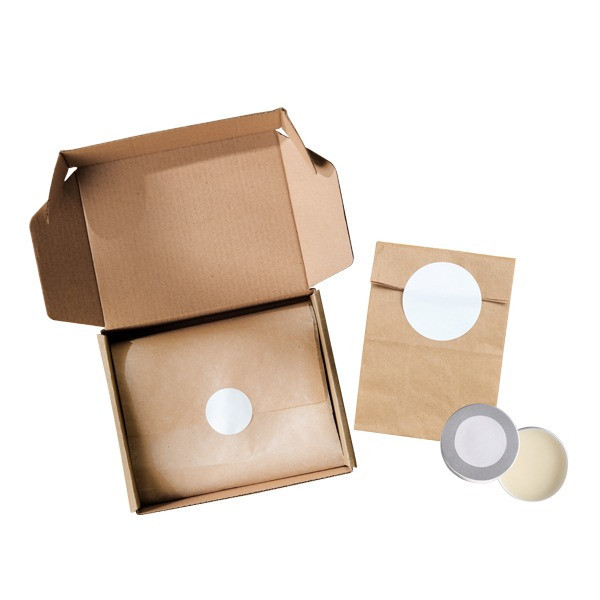 123inkt huismerk vervangt Brother DK-11219 rond label wit 080721 - 2