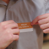 123inkt huismerk vervangt Brother DK-11234 zelfklevende naambadge labels zwart op wit 350553 - 2
