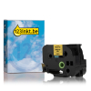 123inkt huismerk vervangt Brother HSe-611E krimpkous tape zwart op geel 6 mm