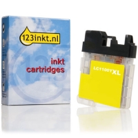 123inkt huismerk vervangt Brother LC-1100HYY inktcartridge geel hoge capaciteit