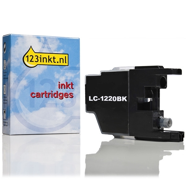 123inkt huismerk vervangt Brother LC-1220BK inktcartridge zwart LC1220BKC 029071 - 1