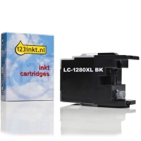 123inkt huismerk vervangt Brother LC-1280XLBK inktcartridge zwart hoge capaciteit LC1280XLBKC 029057