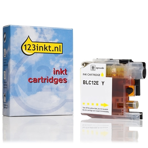 123inkt huismerk vervangt Brother LC-12EY inktcartridge geel LC12EYC 028941 - 1