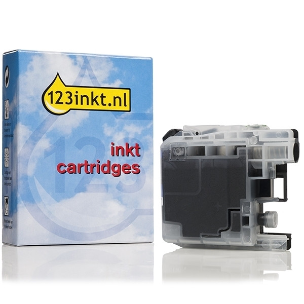 123inkt huismerk vervangt Brother LC-221BK inktcartridge zwart lage capaciteit LC221BKC 350036 - 1