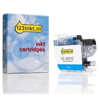 123inkt huismerk vervangt Brother LC-3211C inktcartridge cyaan LC3211CC 028481