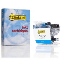 123inkt huismerk vervangt Brother LC-3213C inktcartridge cyaan hoge capaciteit LC3213CC 028489