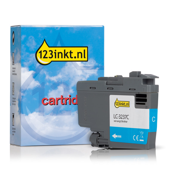 123inkt huismerk vervangt Brother LC-3237C inktcartridge cyaan LC3237CC 051213 - 1