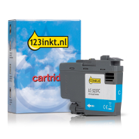 123inkt huismerk vervangt Brother LC-3237C inktcartridge cyaan