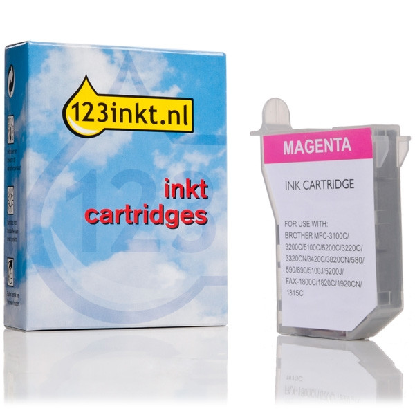 123inkt huismerk vervangt Brother LC-600M inktcartridge magenta LC600MC 028971 - 1