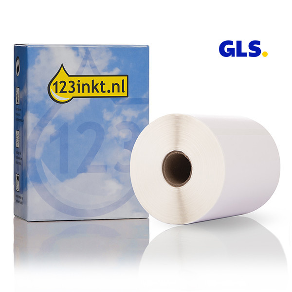 123inkt huismerk vervangt Brother RD-S02E1 voorgestanste GLS labels 102 mm x 152 mm 653229 - 1