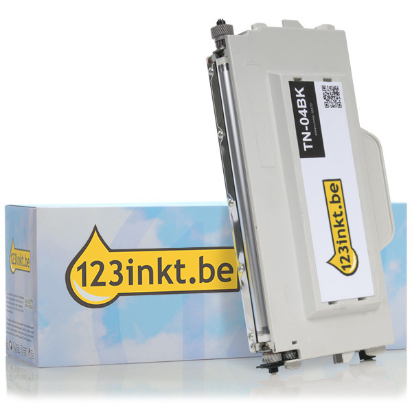 123inkt huismerk vervangt Brother TN-04BK toner zwart TN04BKC 029751 - 1