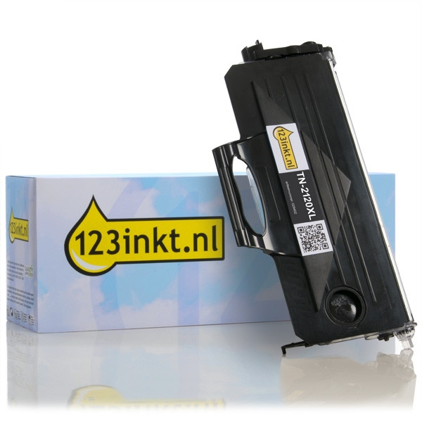 123inkt huismerk vervangt Brother TN-2120XL toner zwart extra hoge capaciteit TN2120C 029402 - 1